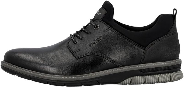 Rieker Herren 14454 Slipper 46 EU Weit Schwarz, 46 EU Weit Schwarz