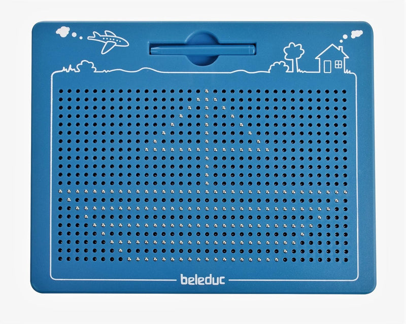 Beleduc Arts & Crafts GroÃŸe magnetische Zeichentafeln - Zaubertafel mit Kugeln und magnetischem Sti