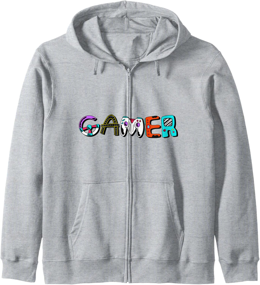 Kinder Gamer Schriftzug l Niedliche Gaming Controller Grafik Kapuzenjacke