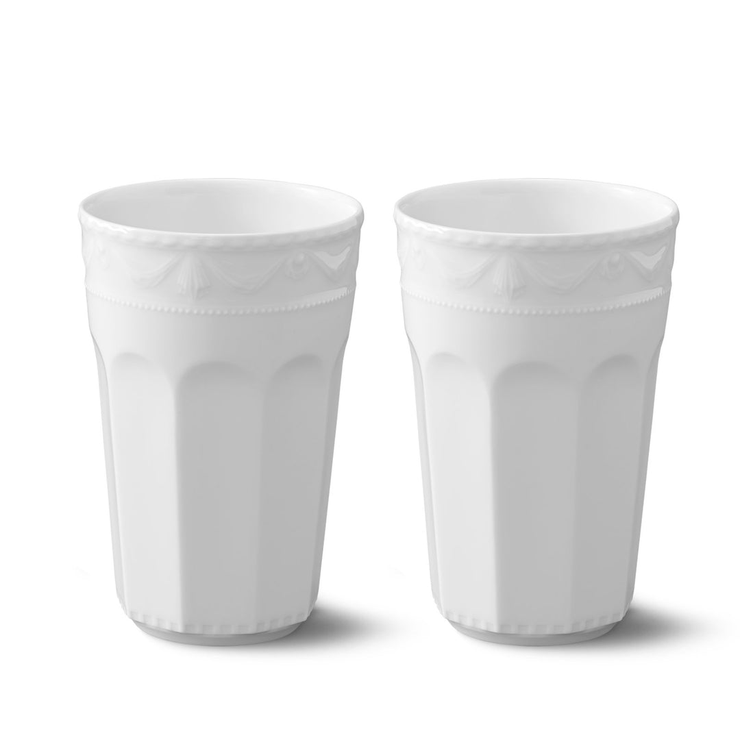 KPM Berlin KURLAND Becher Gr. 3 Duo-Set 2 tlg., Porzellan, Latte Macchiato, Kaffeebecher, handmade,