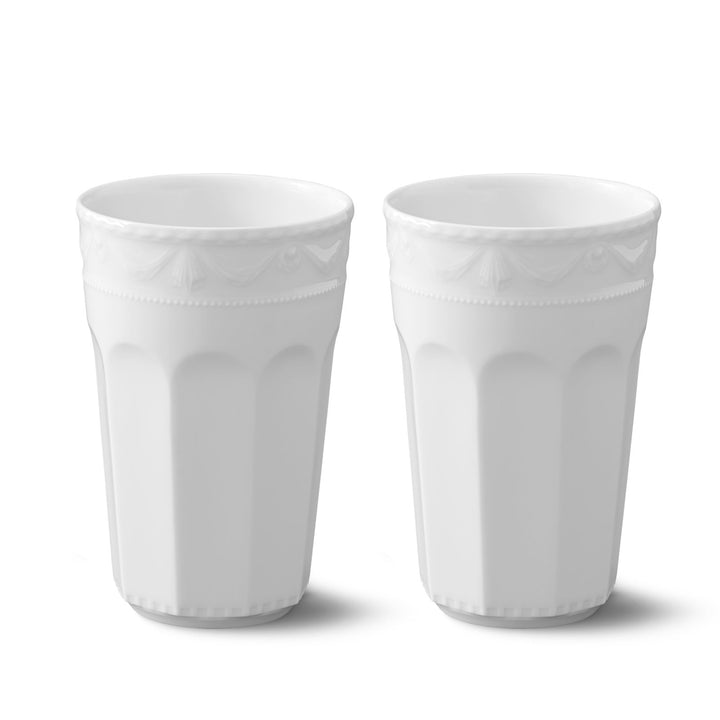KPM Berlin KURLAND Becher Gr. 3 Duo-Set 2 tlg., Porzellan, Latte Macchiato, Kaffeebecher, handmade,