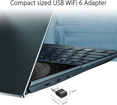 USB-AX55 Nano AX1800 Dual Band WiFi 6 USB Adapter (bis zu 1800 Mbit/s, OFDMA, MU-MIMO, BSS Coloring,