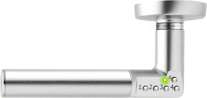 ASSA ABLOY digitaler Türbeschlag Code Handle DIN Links - Zimmertürbeschlag mit PIN-Code - Silber lin