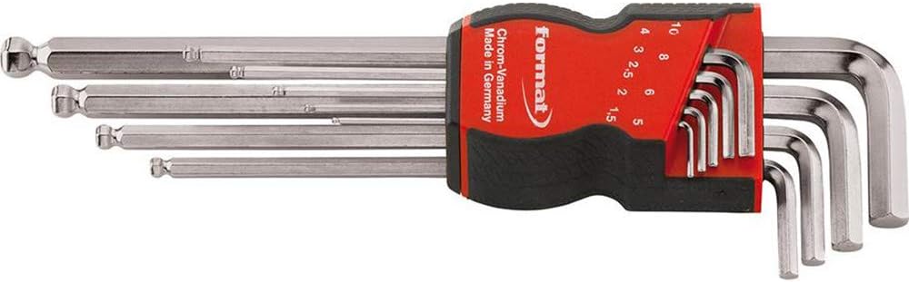 Format Winkelschraubendreher- Satz mit Kugelkopf 1,5-10x mm 1,5-10mm, 1,5-10mm