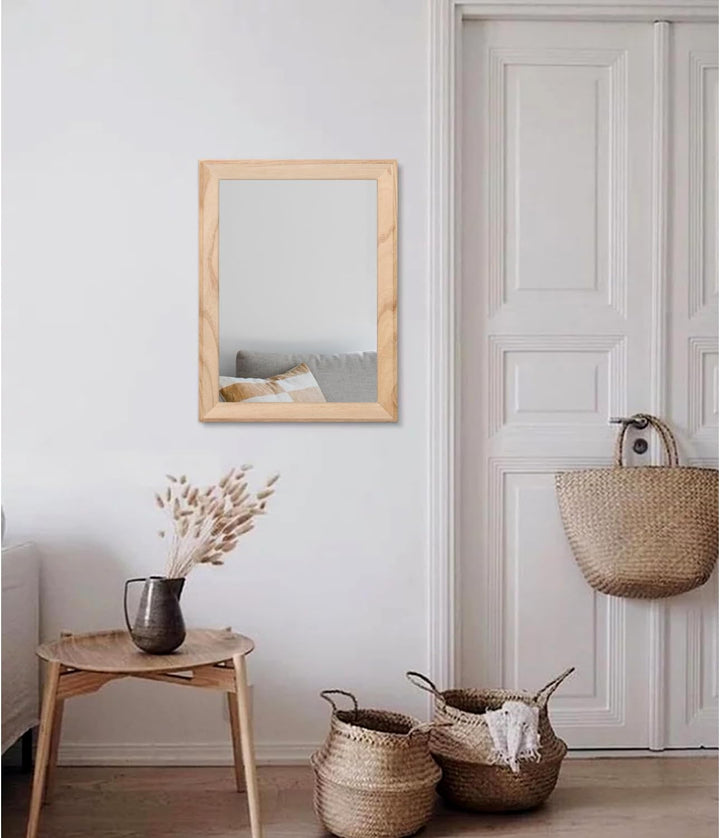 AAZZKANG Spiegel Wand Rustikaler Holzrahmen Vintage Spiegel Badezimmer Schlafzimmer Dekorative Recht