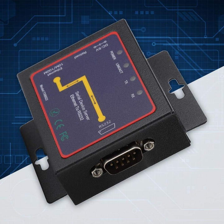 PUSOKEI RS-232/485/422-zu-TCP/IP-Konverter, RJ45-zu-RS-232-Seriell-zu-IP-Ethernet-Geräteserver - Ser