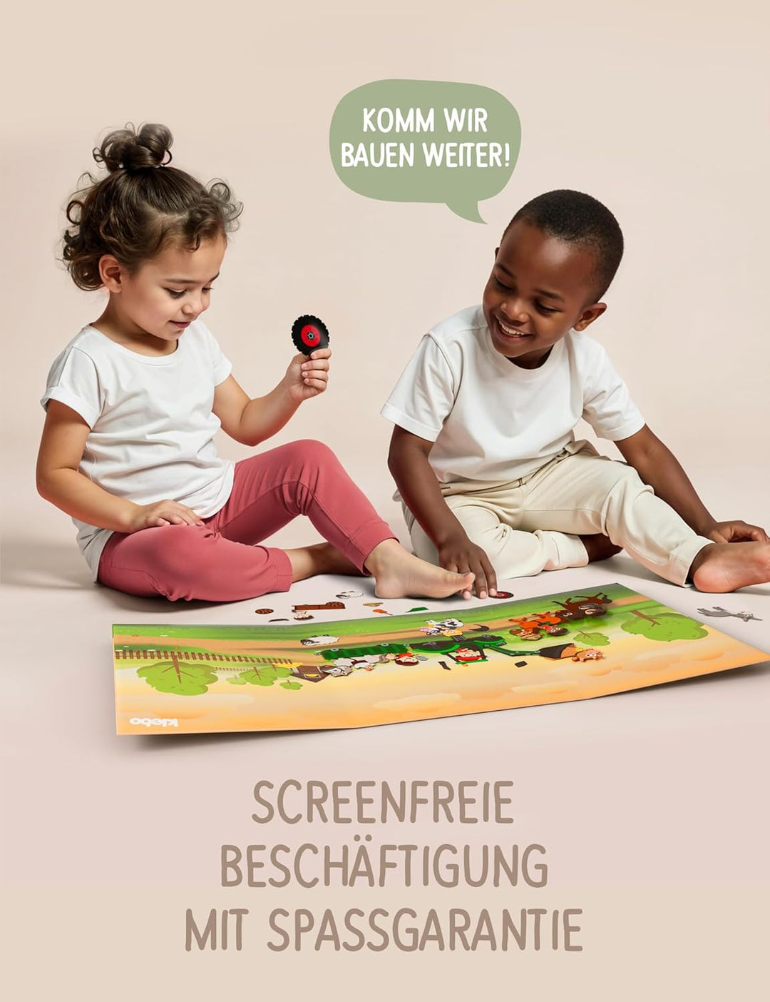 Bauernhof - Das erste Stickerbuch für Kinder zum Tüfteln, Bauen & Kombinieren - Wiederverwendbares S