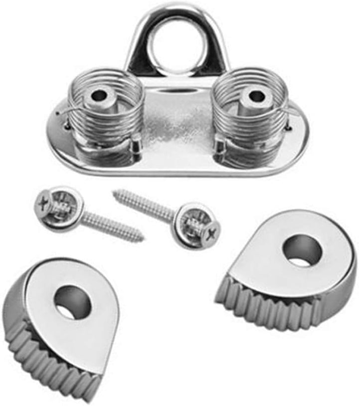 GOFORJUMP Edelstahl 316 Nockenklemme mit Führungsring Nockenklemme für Boote Marinesegeln Segelboot