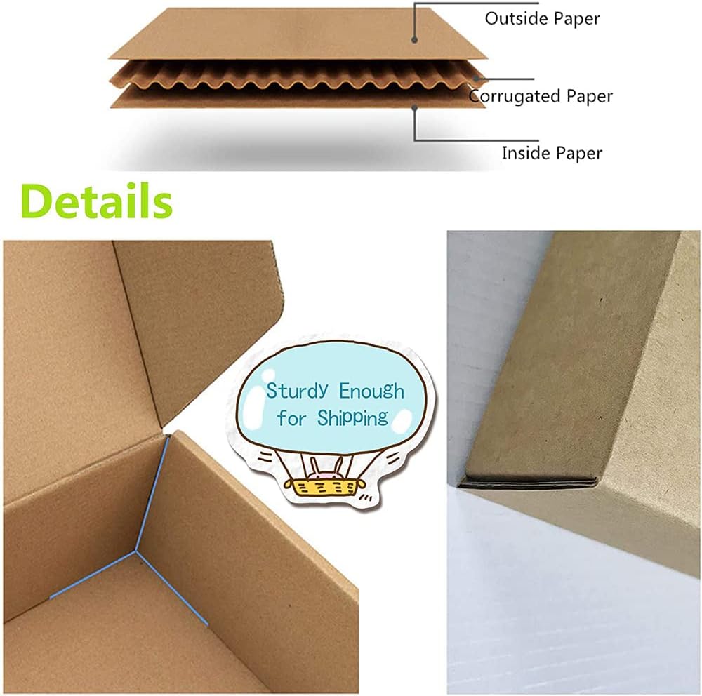 PACK4YA 285×230×80mm Gross Pakete für Versand versandbox Verpackungskartons Versandkartons für die V
