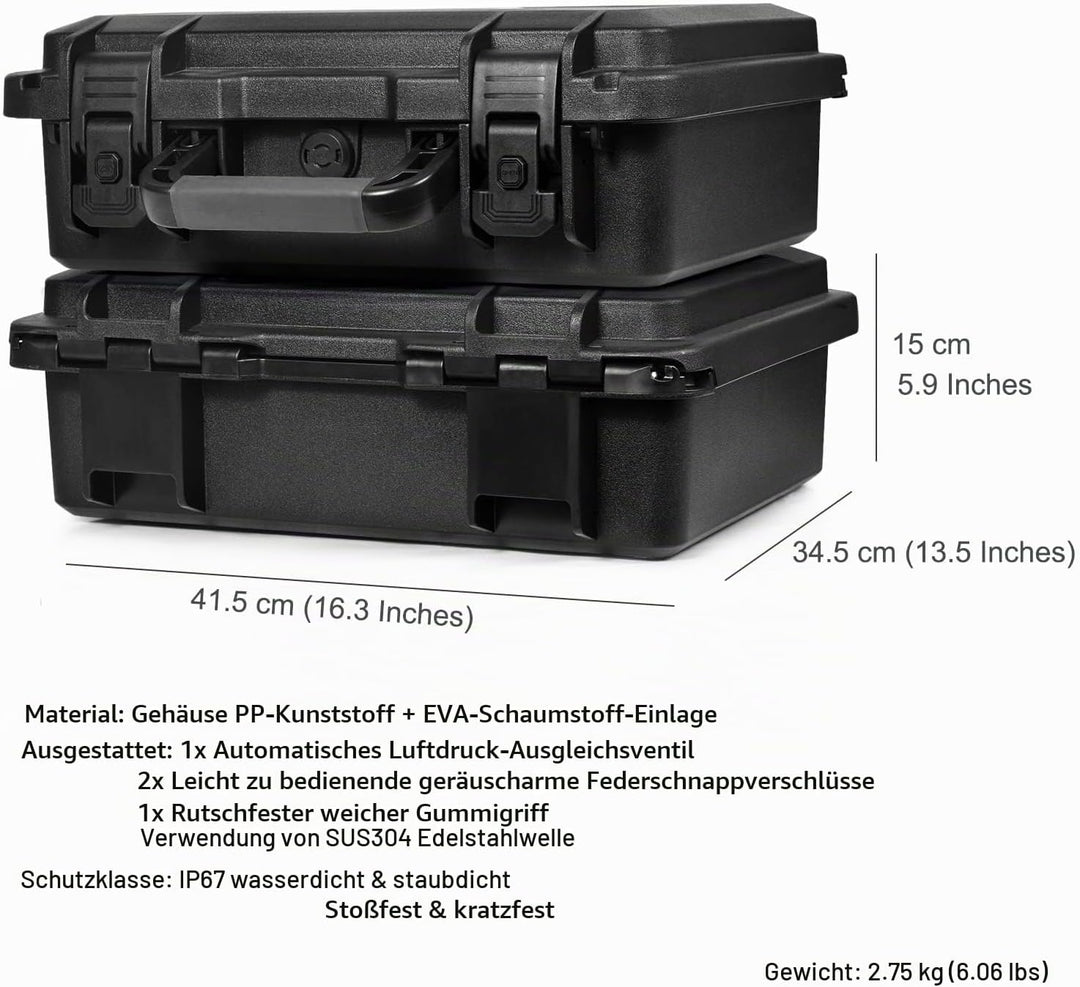 LEKUFEE wasserdichte Hartschalenkoffer für DJI Avata Explorer Combo(Goggles Integra)/ DJI Avata Pro