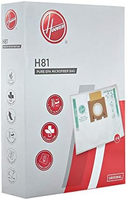 Hoover H81 Staubsaugerbeutel, Originalzubehör, aus Mikrofaser, 3 Packungen à 4 Beutel, Pure EPA, ger