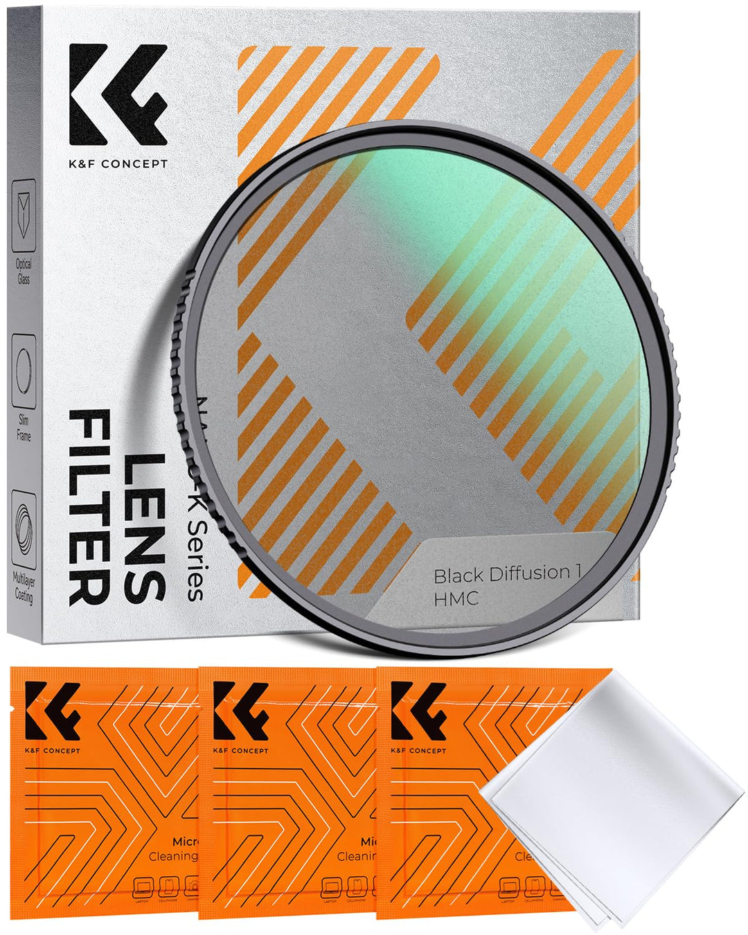 K&amp;F Concept Nano-K Serie Black-Mist 1 Filter 72mm Black Promist 1 Filter aus Optisches Glas mit 18-l