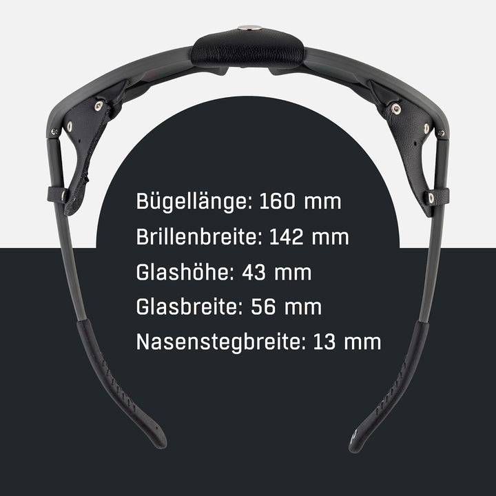 ALPINA SIBIRIA - Kat.4 Gletscherbrille mit seitl. Blend- & Windschutz aus Leder und Gletscherbrille1