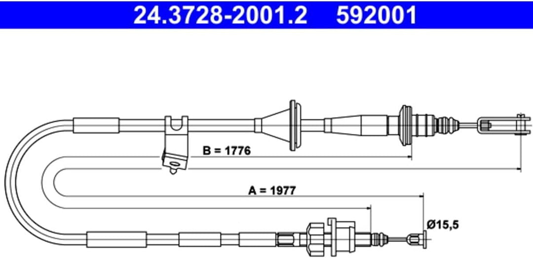 ATE 24372820012 Kupplungsseil
