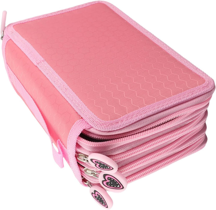 Yosoo Oxford Mehrschicht Stiftemappe für 72 Buntstifte Make-up Pinsel Tasche Pencil Organizer Pen Ta