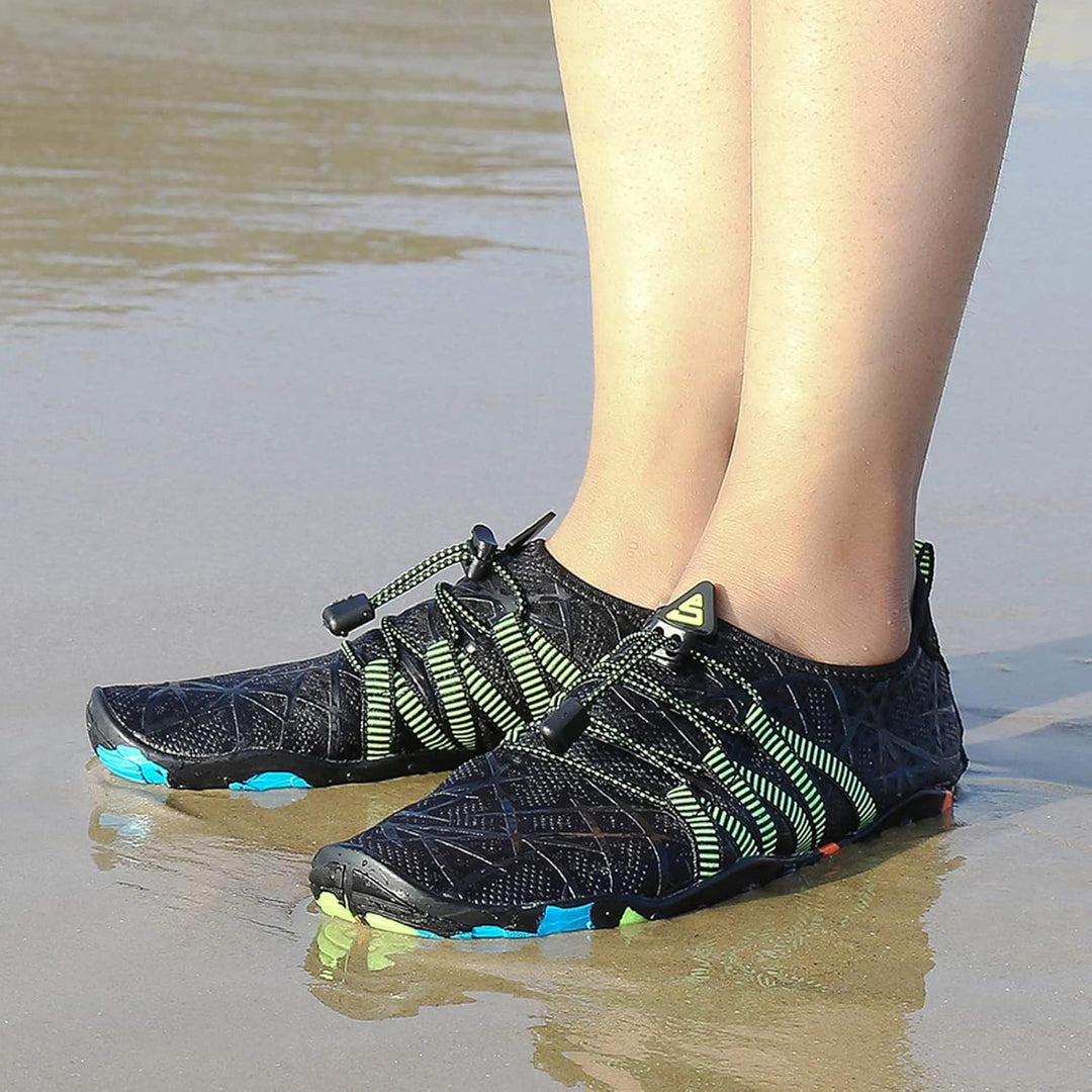 SAGUARO Herren Badeschuhe Damen rutschfeste Sohle Schnell Trocknend Schwimmschuhe 37 EU Graphit, 37