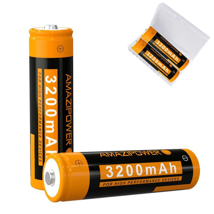 3,7 Volt Wiederaufladbarer Akku，3200mAh NiMH Batterie Hohe Kapazität Batterien für LED Stirnlampe,Fe