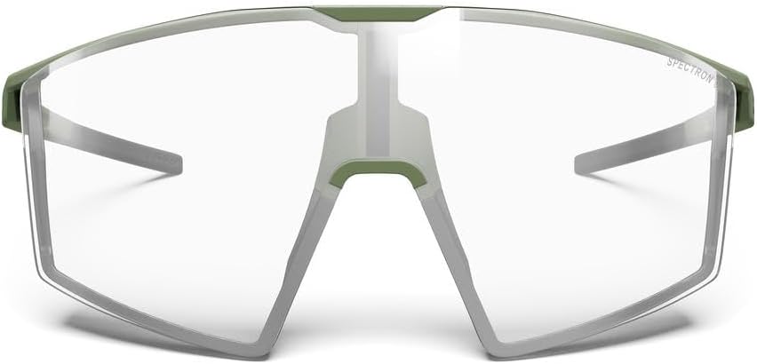 Julbo Damen und Herren EDGE Sonnenbrille Laufen, Radfahren Einheitsgrösse Matt Armee / Schwarz, Einh