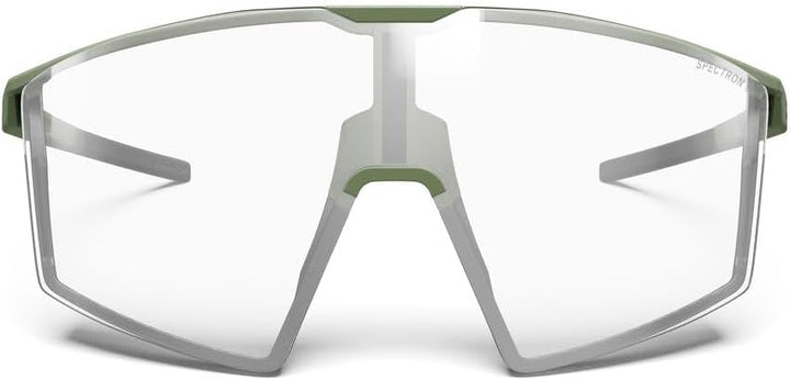 Julbo Damen und Herren EDGE Sonnenbrille Laufen, Radfahren Einheitsgrösse Matt Armee / Schwarz, Einh