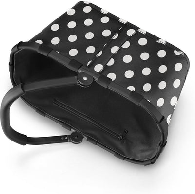 reisenthel carrybag frame dots white – Stabiler Einkaufskorb mit viel Stauraum und praktischer Innen