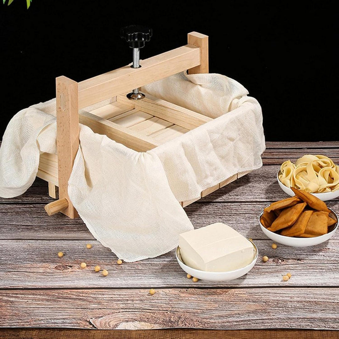 Tofupresse Holz Tofu Maker Form - 2-in-1 Holz Tofu Pressform Käse Form Maker Käsepresse Mit 3 STÜCK