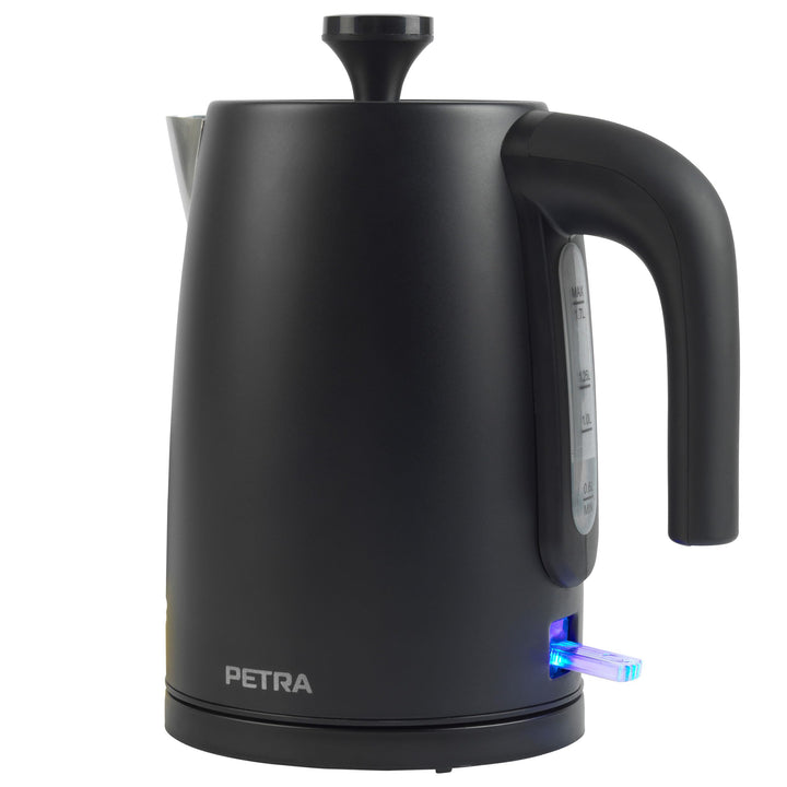 Petra PT5632MBLKVDE Elektrische Wasserkocher - BPA-Frei, schnelles Kochen, Fenster mit Wasserstandsa