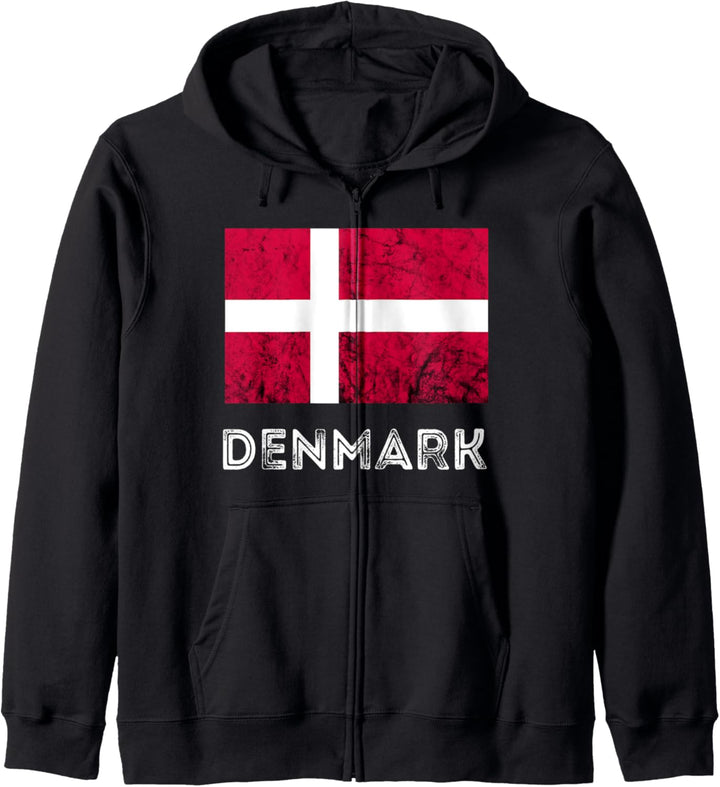 Dänemark Flagge Dannebrog Däne Wurzeln Dänischer Stolz Kapuzenjacke