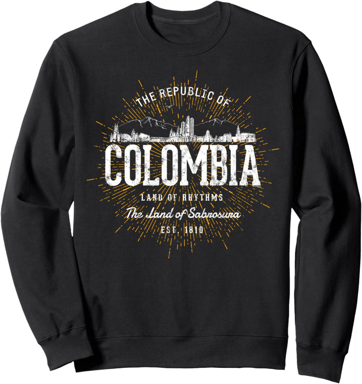 Colombia Retro Vintage Stil Kolumbien Sweatshirt