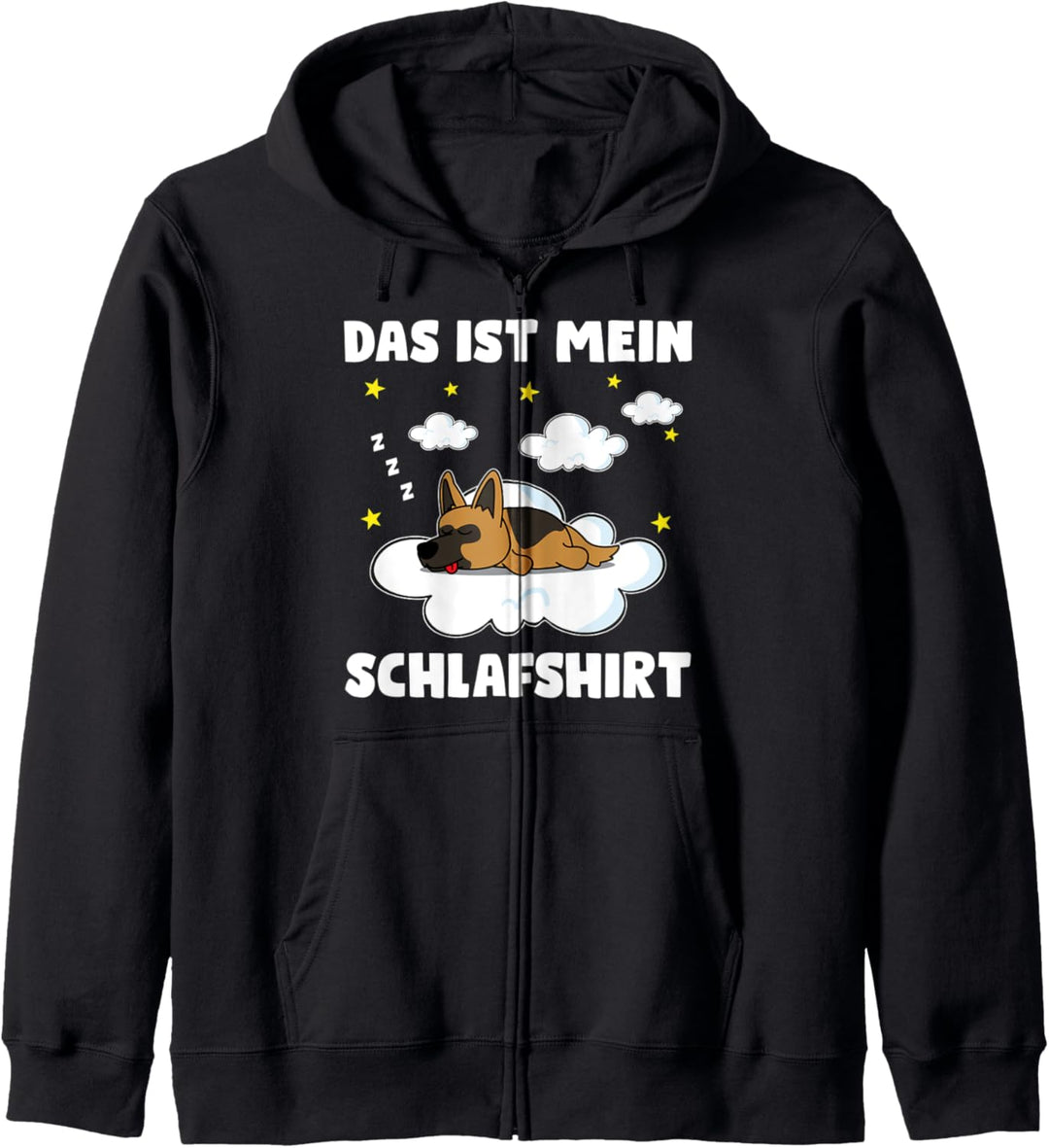 Das ist mein Schlafshirt Schlafanzug Deutscher Schäferhund Kapuzenjacke