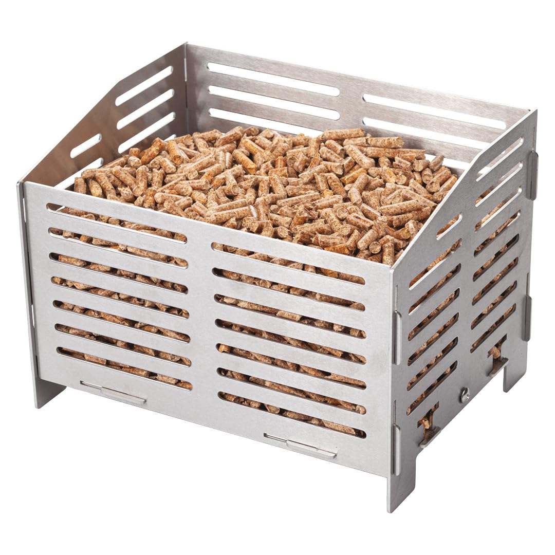 Valiant Pelletbrennerkorb Für Holzöfen Und Kamine, Edelstahl, Belüftet