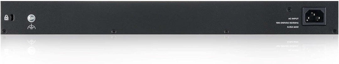 Zyxel 24-Port Gigabit Switch | Smart Managed | Rackmontage und lüfterloses Design | VLAN, IGMP, QoS
