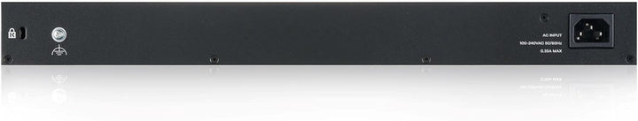 Zyxel 24-Port Gigabit Switch | Smart Managed | Rackmontage und lüfterloses Design | VLAN, IGMP, QoS
