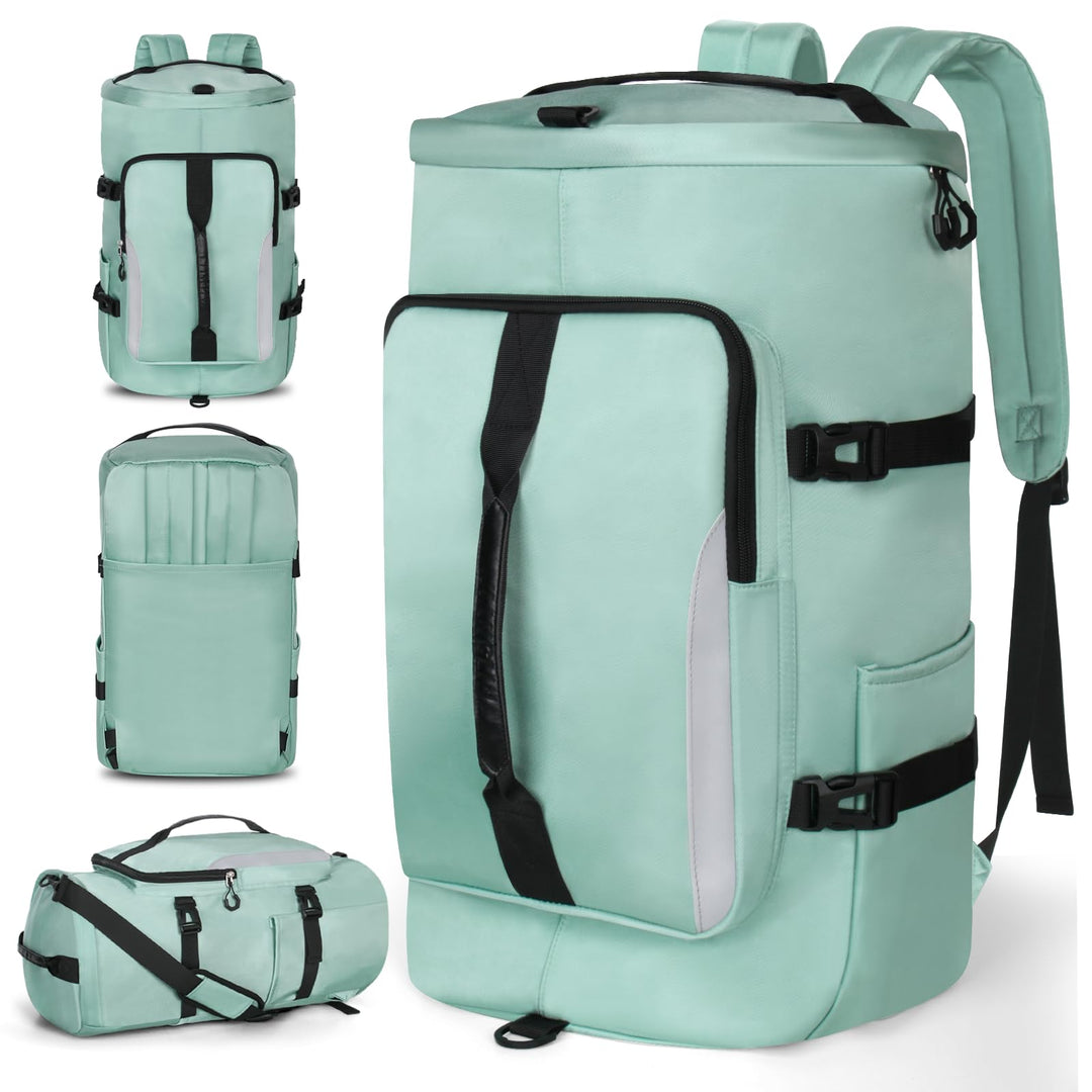 45L Sporttasche Damen Herren, Gross Reisetasche mit Schuhfach und Nassfach Travel Duffle Bag mit Ruc