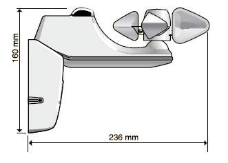 Somfy Soliris Sensor 1818212 RTS LED 5 m Sensor für Jalousie/Zeitschaltuhren 3660849512873