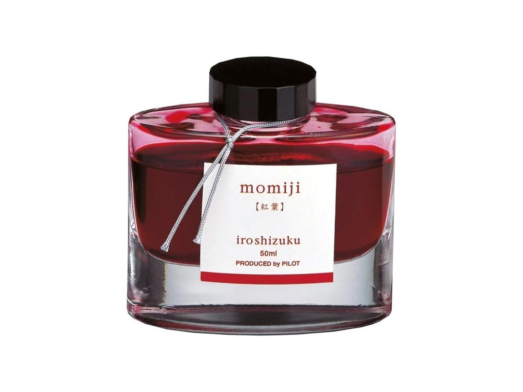 Pilot Iroshizuku Fountain Pen Ink – 50 ml Flasche – Momiji Autumn Leaves (Crimson) (Japan Import)