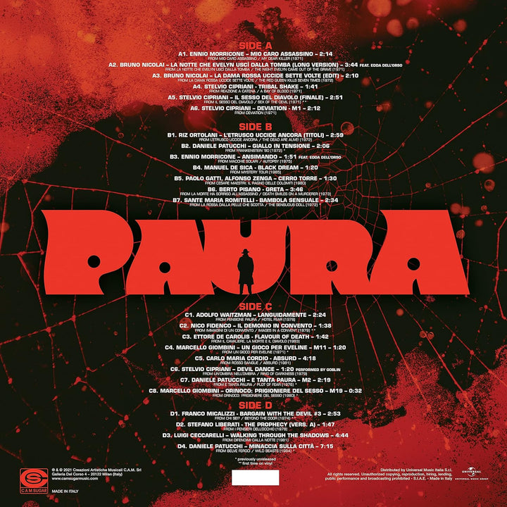 Paura: A Collection Of Italian Horror Sounds From The Cam Sugar Archive / Various [Limited Splatter