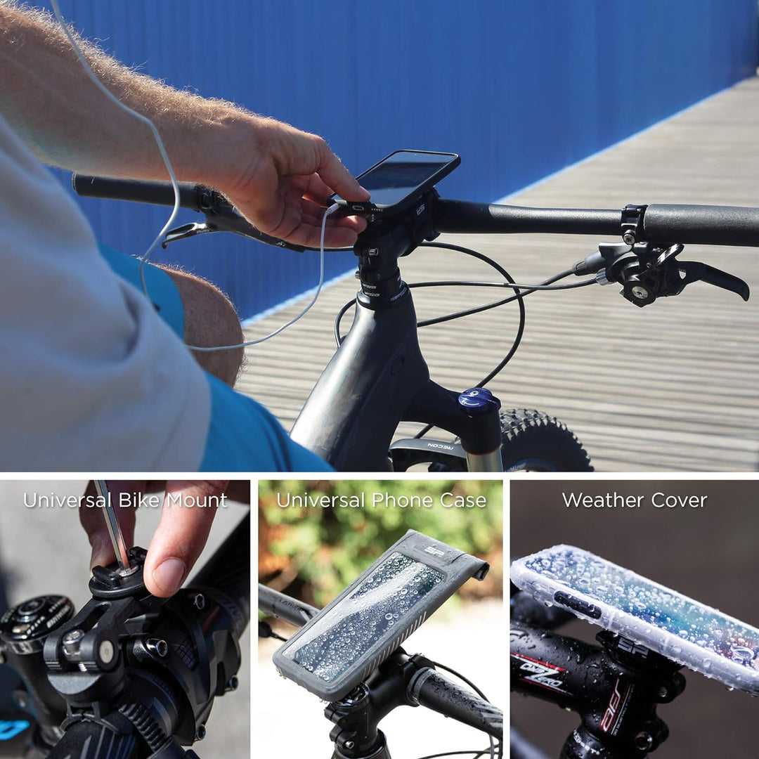 SP CONNECT Fahrrad-Handyhalterung für iPhone 8+/7+/6S+/6+ | Wasserdichter Handyhalter für Fahrradlen
