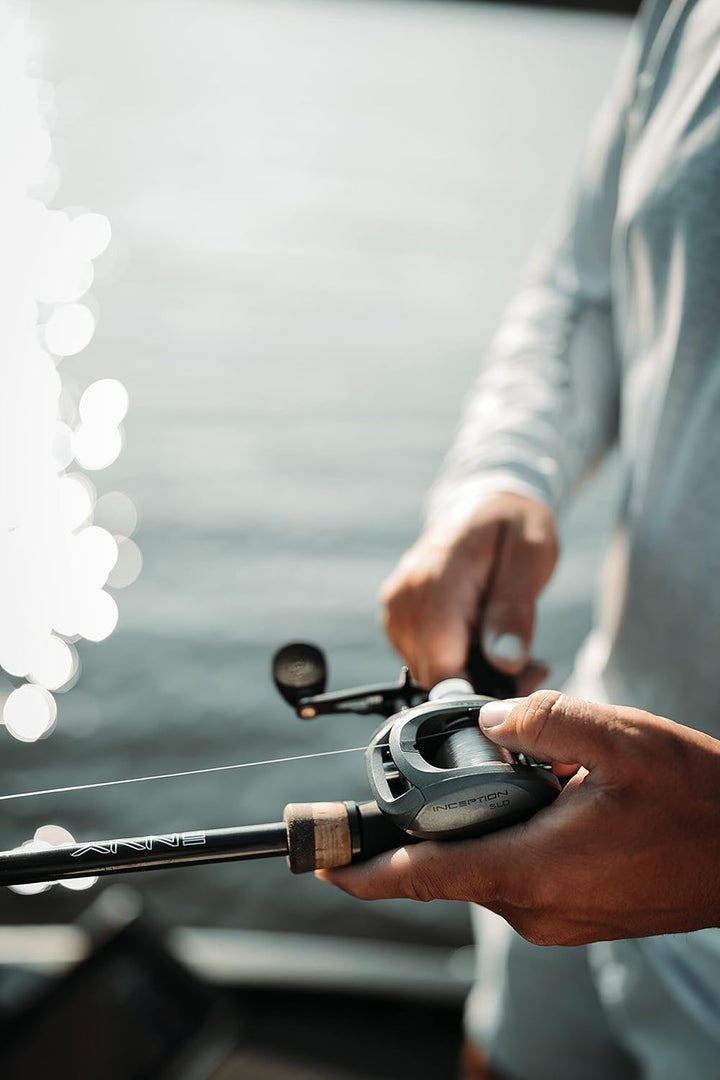 13 FISHING - Inception Slide - Baitcast-Rollen (Süsswasser + Salzwasser) Linkshänder-Einzug – 8,1:1