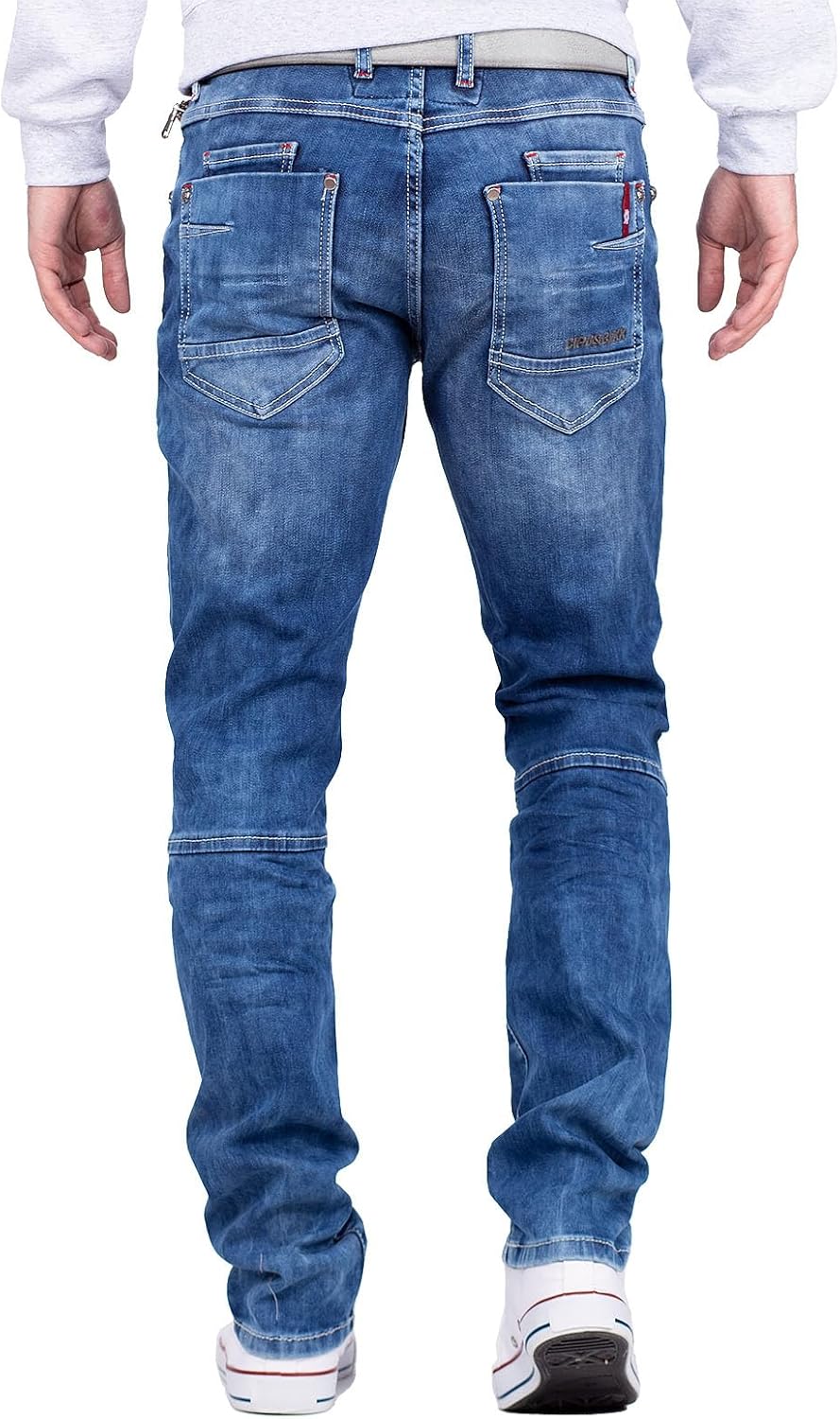 Cipo & Baxx Herren Jeans Regular Fit & Slim Fit – Stylische Denim für Männer mit Used Look, Reissver