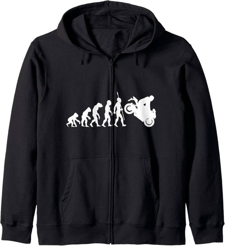 Motorbike Evolution Fun Sport Motorrad Motorsport Bike Biker Kapuzenjacke