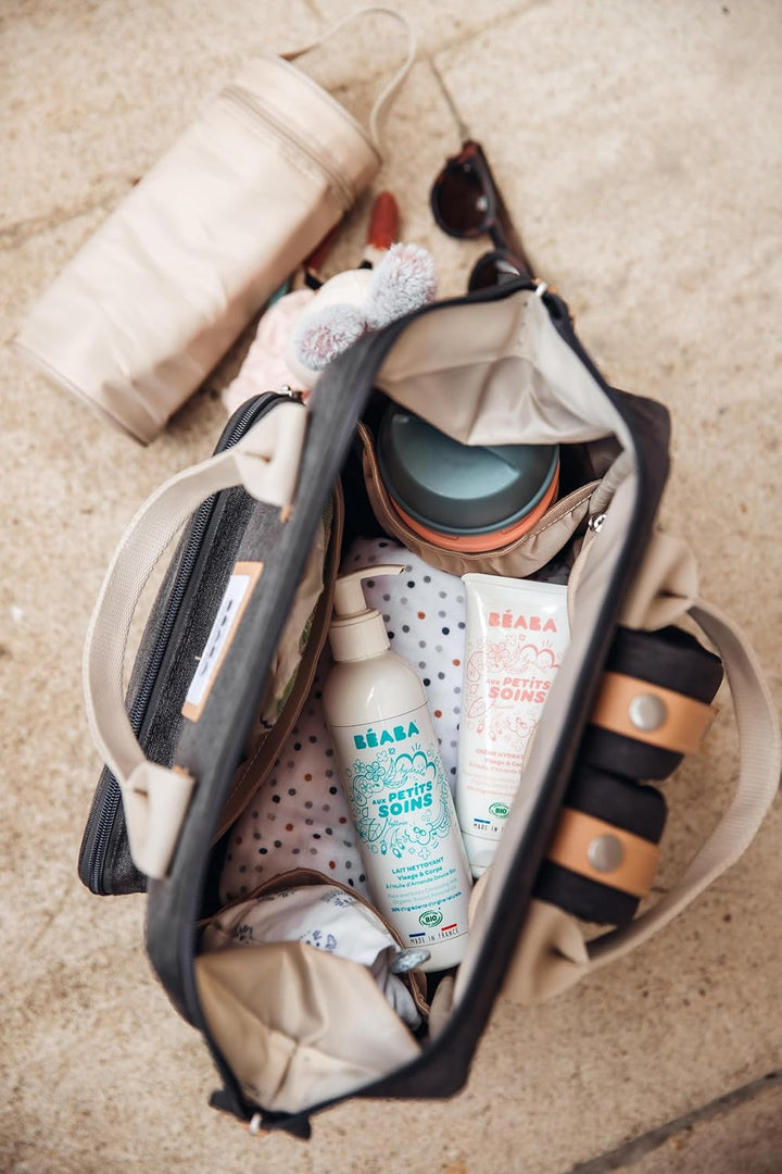 BÉABA, Wickelrucksack für Babys, Grosses Fassungsvermögen, Inklusive Wickelunterlage, Zahlreiche Fäc