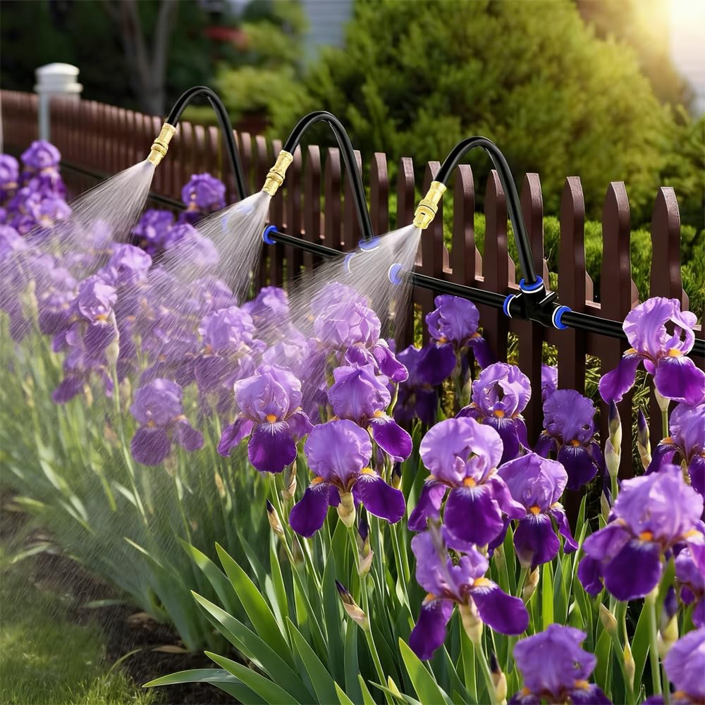 15M Automatisches Bewässerungssystem Garten 360 °, Automatische Bewässerung mit 15 Stück Einstellbar