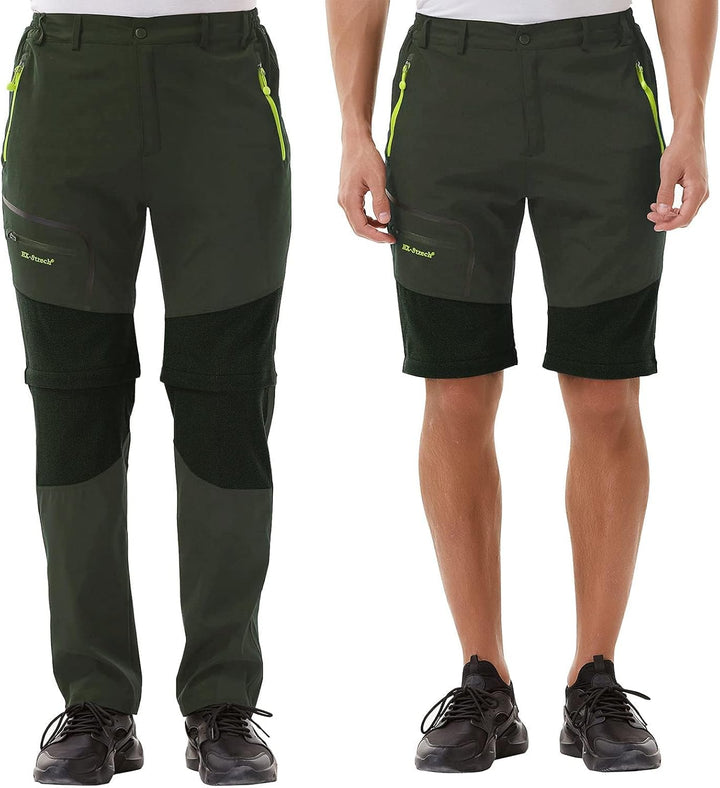 ZOEREA Wanderhose Herren Convertible Shorts Schnelltrocknend Outdoorhose Leichtgewicht Draussen Klet