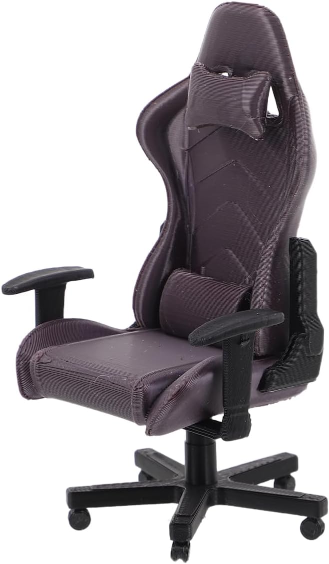 TOYANDONA Puppenhaus Möbel für Bürodekoration und Sammler Detaillierte Miniatur Büro Stuhl für Gamer