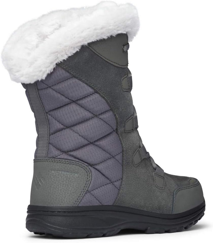 Columbia Ice Maiden II WP wasserdichte Schneestiefel für Damen 35.5 EU Shale Dark Raspberry, 35.5 EU