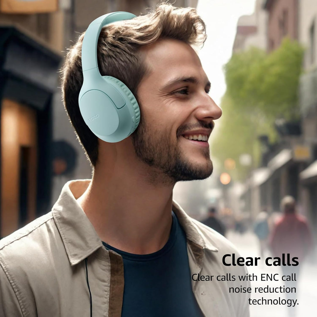TOZO HA1 Over Ear Kopfhörer, Kopfhörer Kabellos Bluetooth 5.4, ENC Noise Cancelling Kopfhörer mit 70