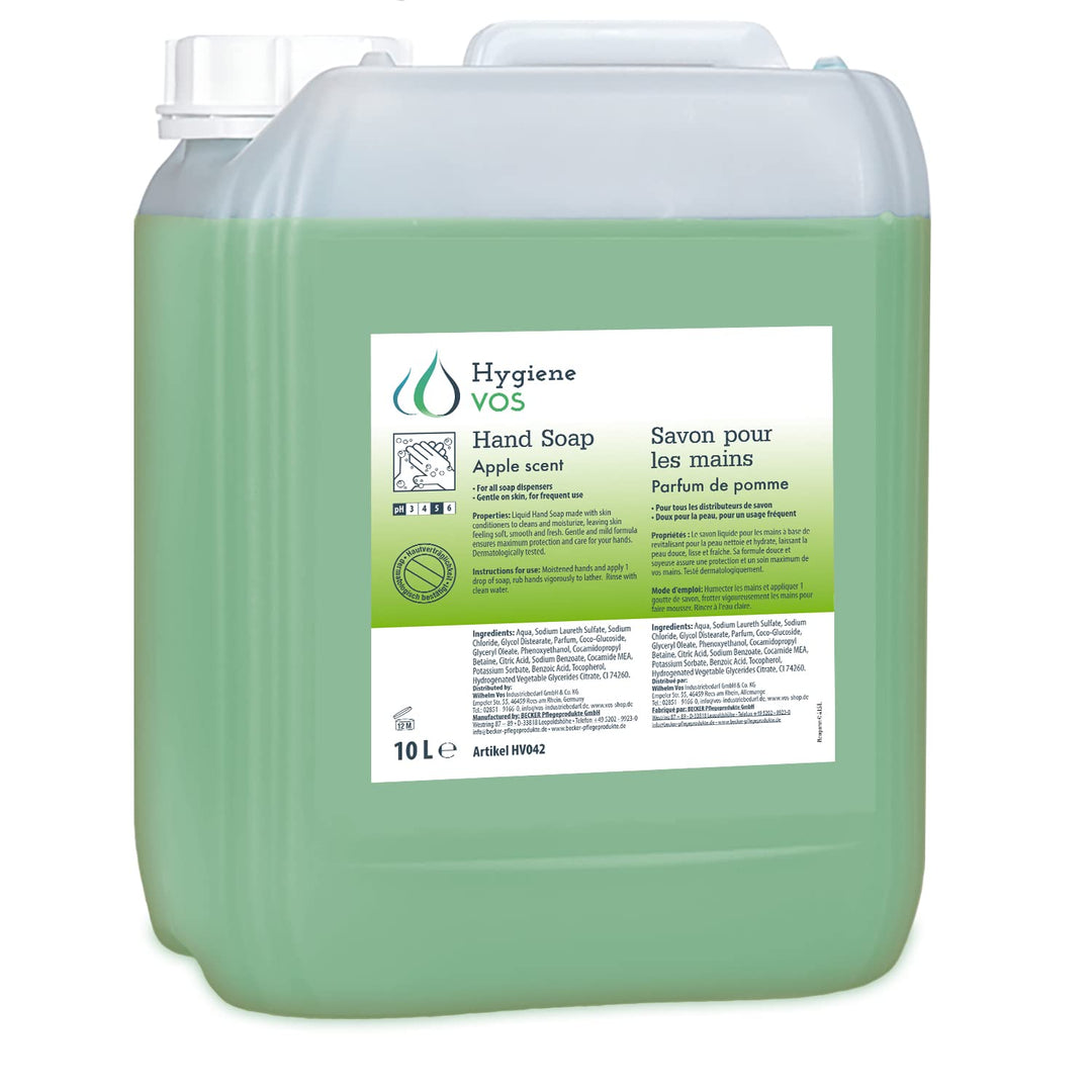 Hygiene VOS Cremeseife Apfel 10 Liter milde Waschlotion Seifencreme für alle gängigen Druckspendersy