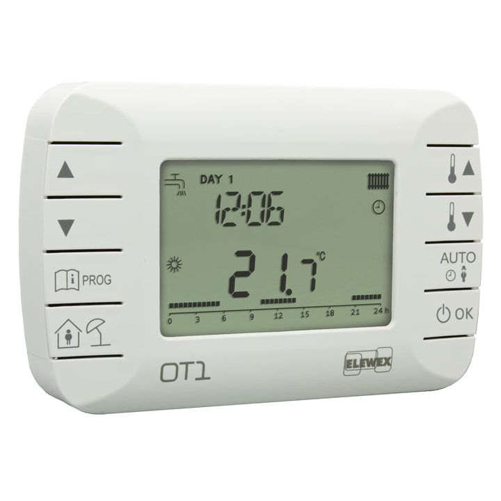 VEMER VE794100 OT1 - Digitaler Raumthermostat mit OpenTherm Protokoll, Programmierbarer Uhren-Thermo