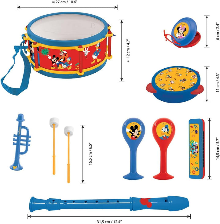 Lexibook, Mickey Mouse, Musikinstrumenten-Set, K360MCHLXB