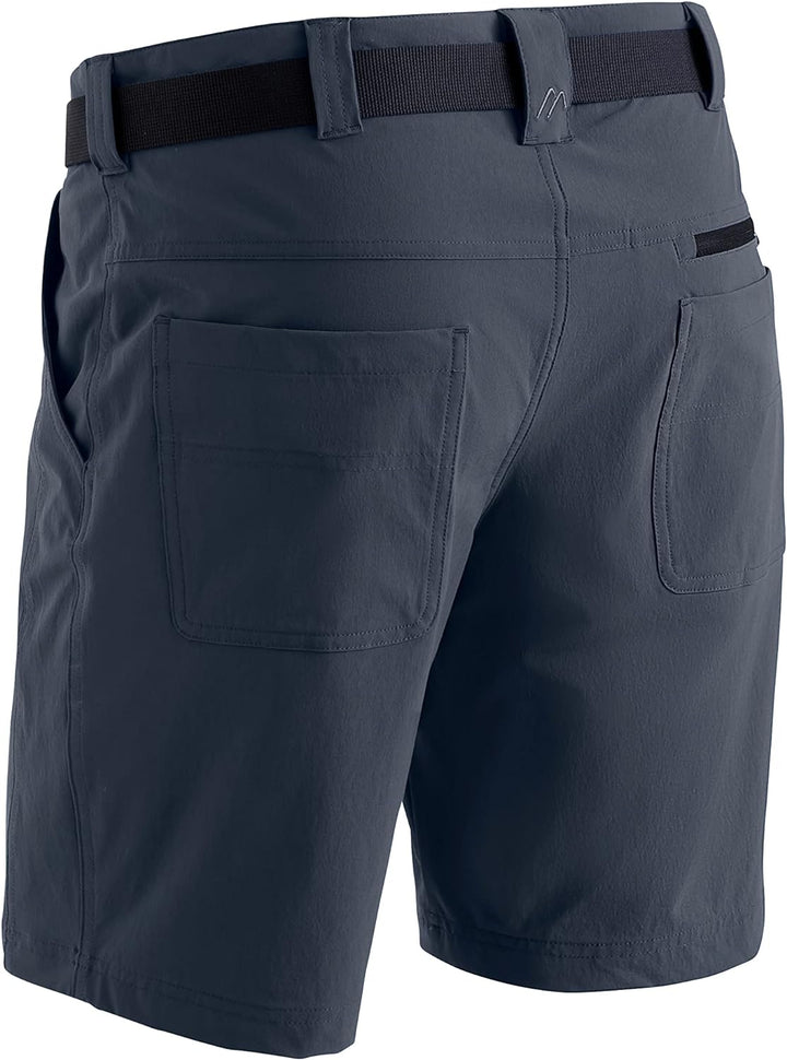 Maier Sports Herren Wanderhose Nil Short M, kurze Outdoor-Hose mit Gürtel, 5 Taschen bieten viel Sta